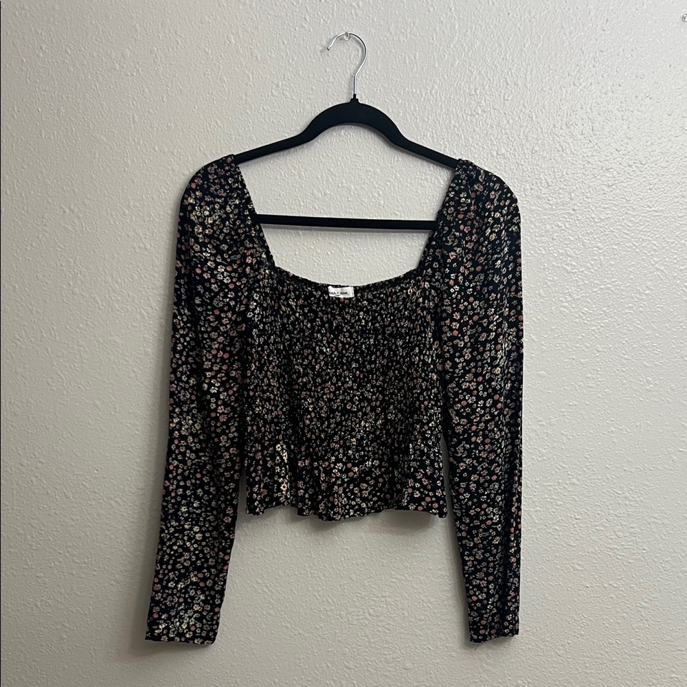 Floral Long Sleeve Women's Top